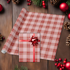 Papel De Regalo Elegante Patrón de Planchas Rojas