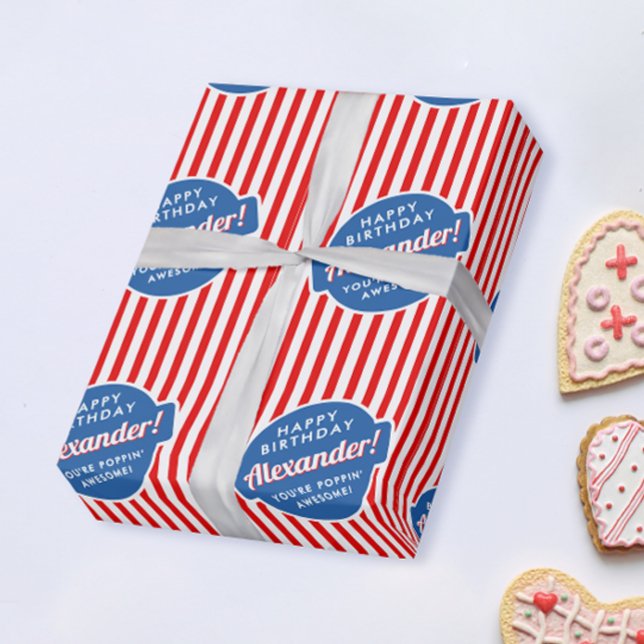 Papel De Regalo Elegante Patrón De Tirado De Palomitas De Maíz De  (Subido por el creador)