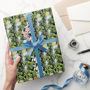 Papel De Regalo Elegante patrón decorativo floral acuarela showe