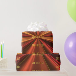 Papel De Regalo Elegante Patrón Metálico de Cobre Hermoso Elegante
