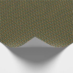 Papel De Regalo Elegante patrón ornamental boho en oro