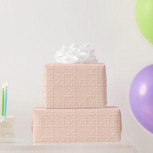 Papel De Regalo Elegante Peachy Light Rosa Pequeño Arte Geométrico