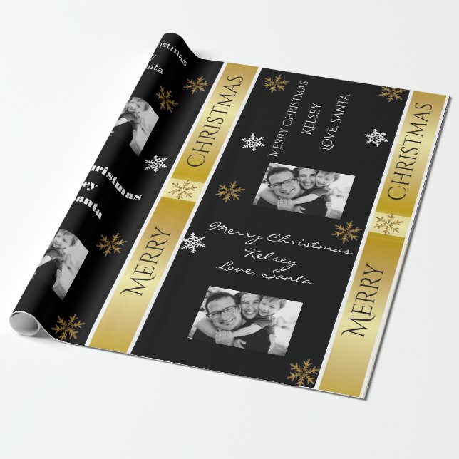 Papel De Regalo Elegante Personalizado Con Imagen (Desenrollado)