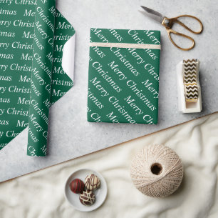 Papel De Regalo elegante personalizado moderno color verde alegre