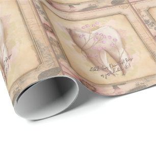 Papel De Regalo Elegante portátil de regalo odontológico antiguo d