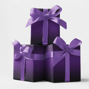 Papel De Regalo Elegante púrpura real y negro ombre