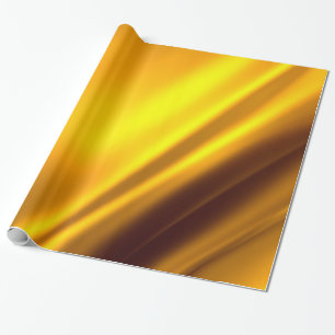 Papel De Regalo Elegante rayado de satén dorado
