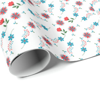 Papel De Regalo Elegante regalo de diseño floral
