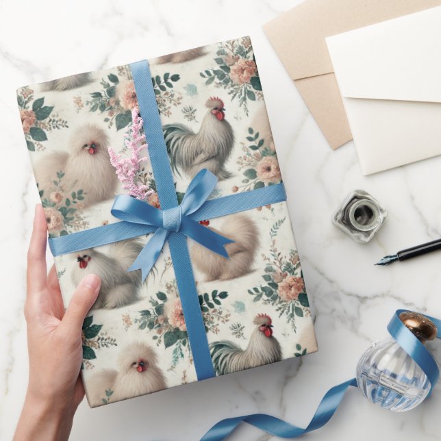 Papel De Regalo Elegante regalo de gallina de seda para todas las  (Regalar)