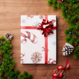 Papel De Regalo Elegante regalo de invierno con temática de navida