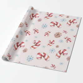 Papel De Regalo Elegante regalo de invierno con temática de navida
