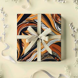 Papel De Regalo Elegante regalo de retiro de hojas botánicas para 