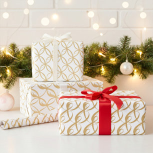 Papel De Regalo Elegante regalo de unidad de pareja de Bodas blanc