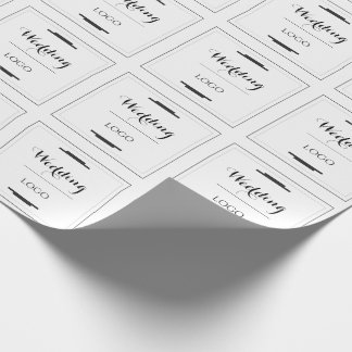 Papel De Regalo Elegante Regalo Personalizado de Boda Moderno Pers