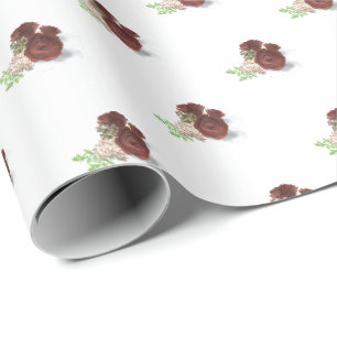 Papel De Regalo Elegante Rosa Corsage