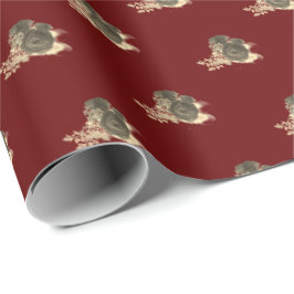 Papel De Regalo Elegante Rosa en Flor 