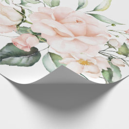 Papel De Regalo Elegante Rubor rosa Eucalyptus Greenery Boda