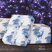 Elegante tocador vintage azul de ciervo