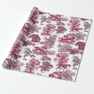 Papel De Regalo Elegante y elegante equipo rústico de caballos de