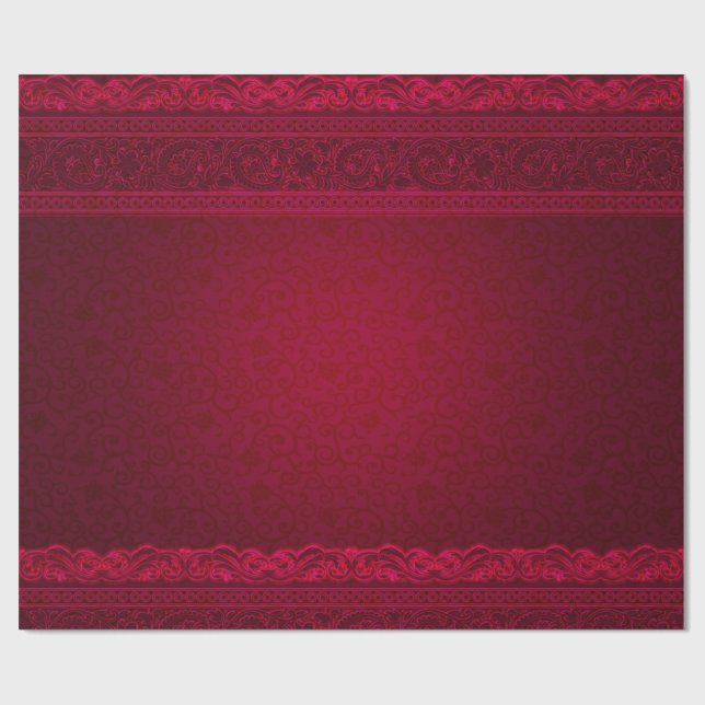 Papel De Regalo Elegante y elegante fondo rojo (Superficie plana)