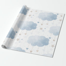 Papel De Regalo Elegante y elegante habitación con nubes de marfil