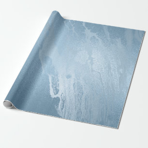 Papel De Regalo Elegante y elegante mármol azul fresco