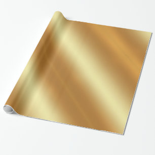 Papel De Regalo Elegante y moderno regalo dorado brillante