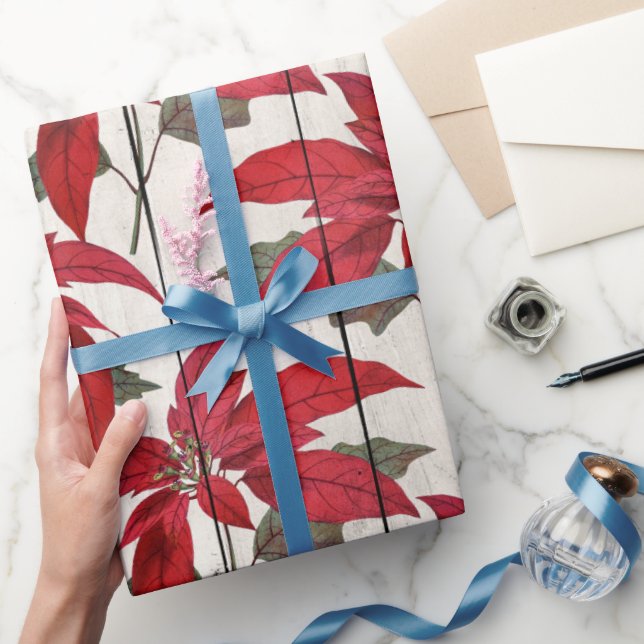 Papel De Regalo Elegantes bonitos Navidades de estampado floral (Regalar)
