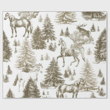 Elegantes caballos blancos de época en tela de bos
