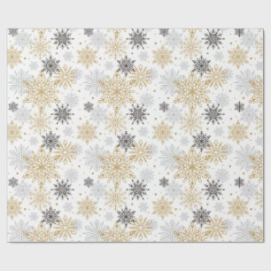 Papel De Regalo Elegantes copos de nieve
