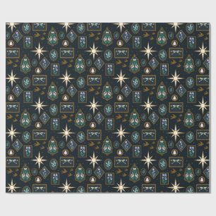 Papel De Regalo Elegantes Estrellas Celestiales Whimsigoth de Hall