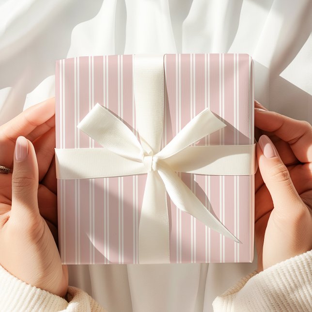 Papel De Regalo Elegantes franjas rosadas (Subido por el creador)