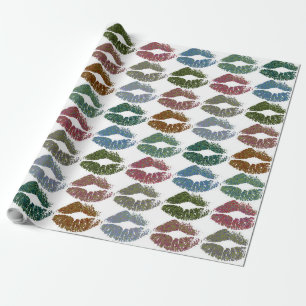 Papel De Regalo Elegantes Labios Coloridos #15
