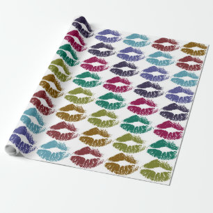 Papel De Regalo Elegantes Labios Coloridos #35