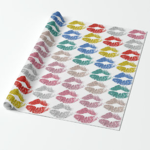 Papel De Regalo Elegantes Labios Coloridos #36