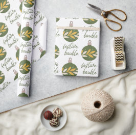 Papel De Regalo Elegantes Navidades Amarillos Verdes Festividades 