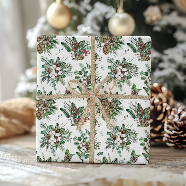 Papel De Regalo Elegantes Navidades botánicos rusos (Subido por el creador)