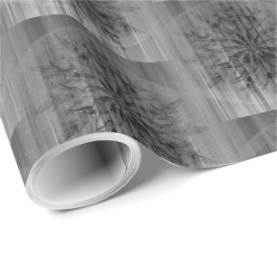 Papel De Regalo Elegantes Navidades de diseño de copos de nieve gr