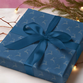 Papel De Regalo Elegantes Navidades de Monotone Azules de la Marin