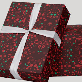 Papel De Regalo Elegantes Navidades de vacaciones en los círculos