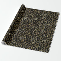 Elegantes Navidades del patrón negro de la hoja de