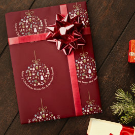 Papel De Regalo Elegantes Navidades Fiesta festividad festividad M