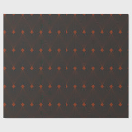 Papel De Regalo Elegantes Navidades negros y rojos simples