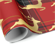 Elegantes Navidades Patrón de Planta de Buffalo y