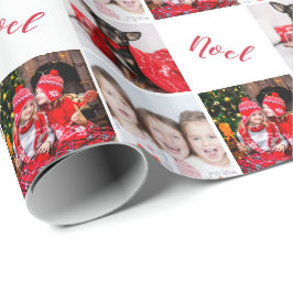 Papel De Regalo Elegantes Navidades Personalizados de Noel Collage