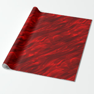 Papel De Regalo Elegantes Navidades Red Faux Satin
