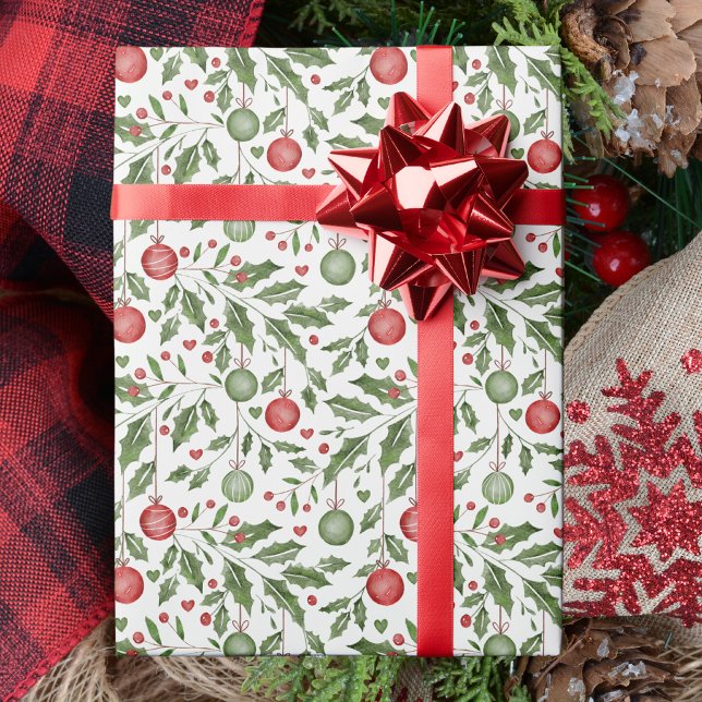 Papel De Regalo Elegantes Navidades Verdor Holiday (Subido por el creador)
