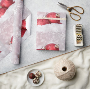 Papel De Regalo Elegantes ornamentos en el feriado de los Navidade