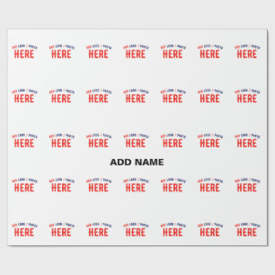 PAPEL DE REGALO ELEGANTES PERSONALIZABLES BLANCOS MODERNOS VERIFIC
