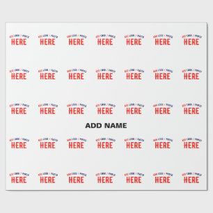 PAPEL DE REGALO ELEGANTES PERSONALIZABLES BLANCOS MODERNOS VERIFIC